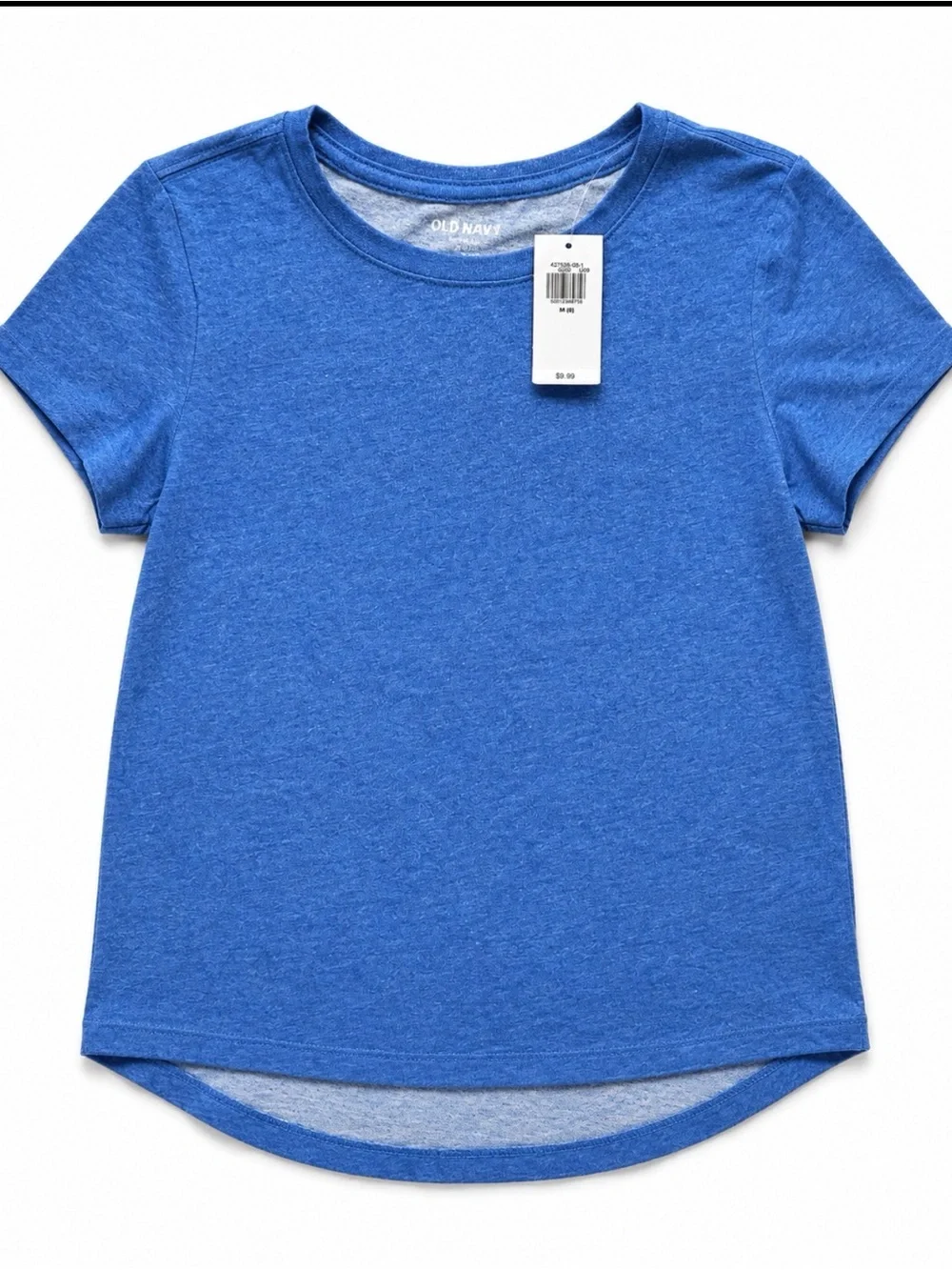 Old Navy Girls' Heather Royal Blue Short Sleeve Tee
